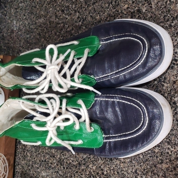 𝅺lauren Ralph lauren Barissa shoes size 10B great condition blue and green - Picture 1 of 4